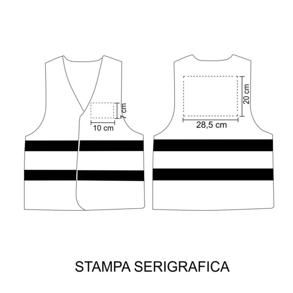 SG1071 Vesty - Gilet Alta Visibilità - 100PZ - immagine 2